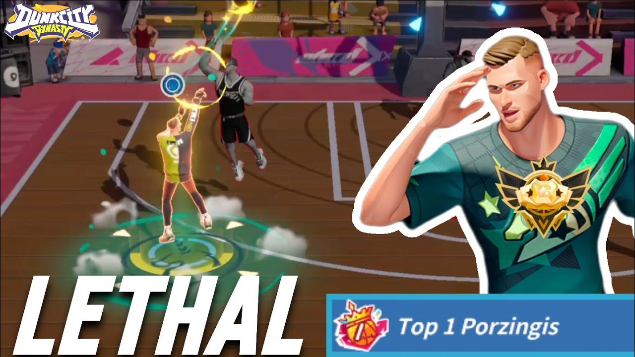 #1 RANKED Kristaps Porzingis is a LETHAL 3pt SHOOTER! | Dunk City Dynasty Gameplay