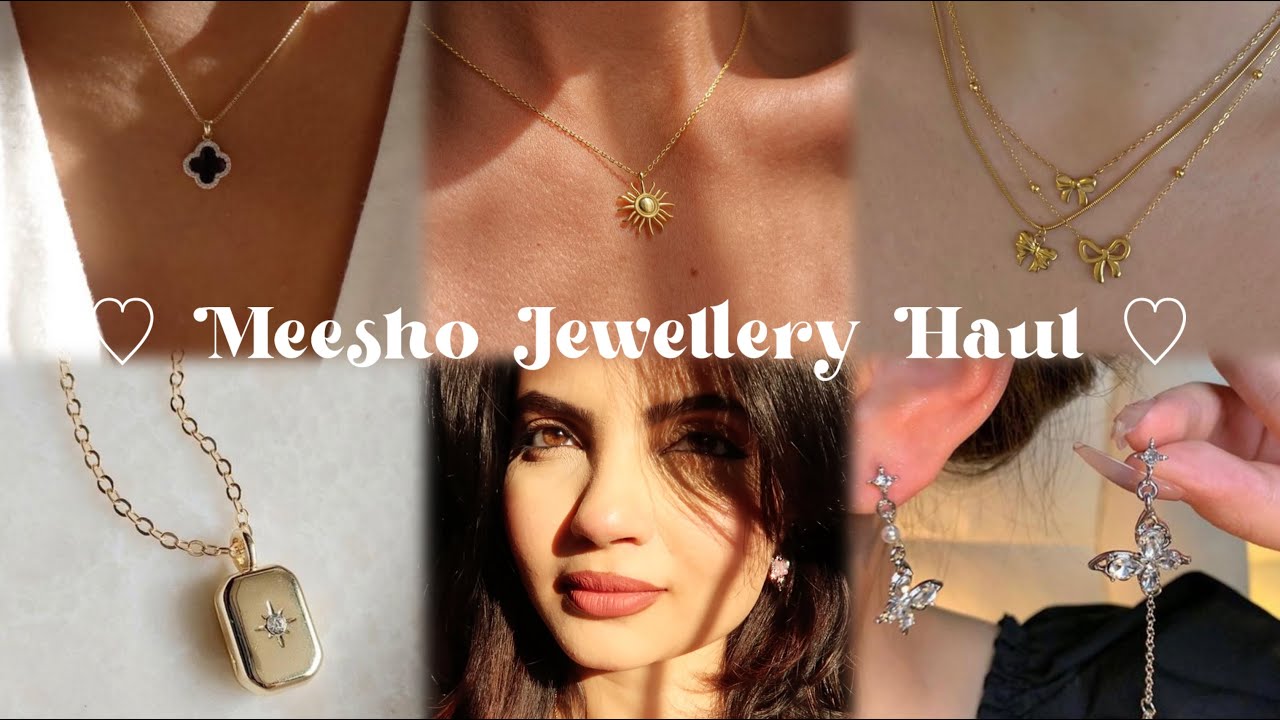 *HUGE MEESHO JEWELLERY HAUL* ⋆｡˚୨୧˚｡⋆ TARNISH-FREE JEWELLERY | AESTHETIC & DAINTY ✨ STARTING Rs 38