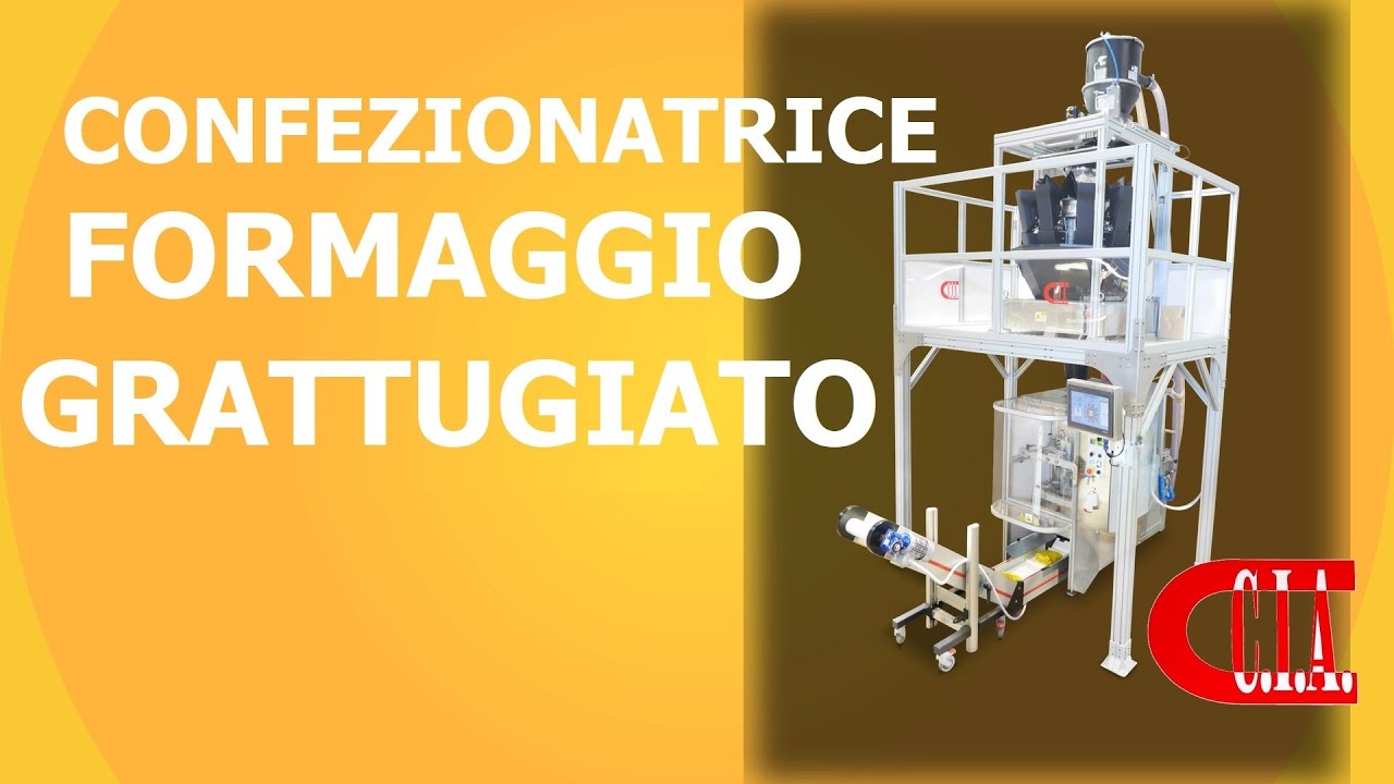 Confezionatrice Formaggio Grattugiato – (Linea Automatica Multiteste)