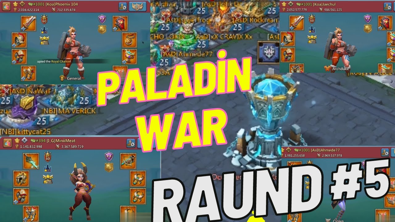 PALADİN WAR - RAUND 5 - CHALİCE RALLY - LORDS MOBİLE #lordsmobile