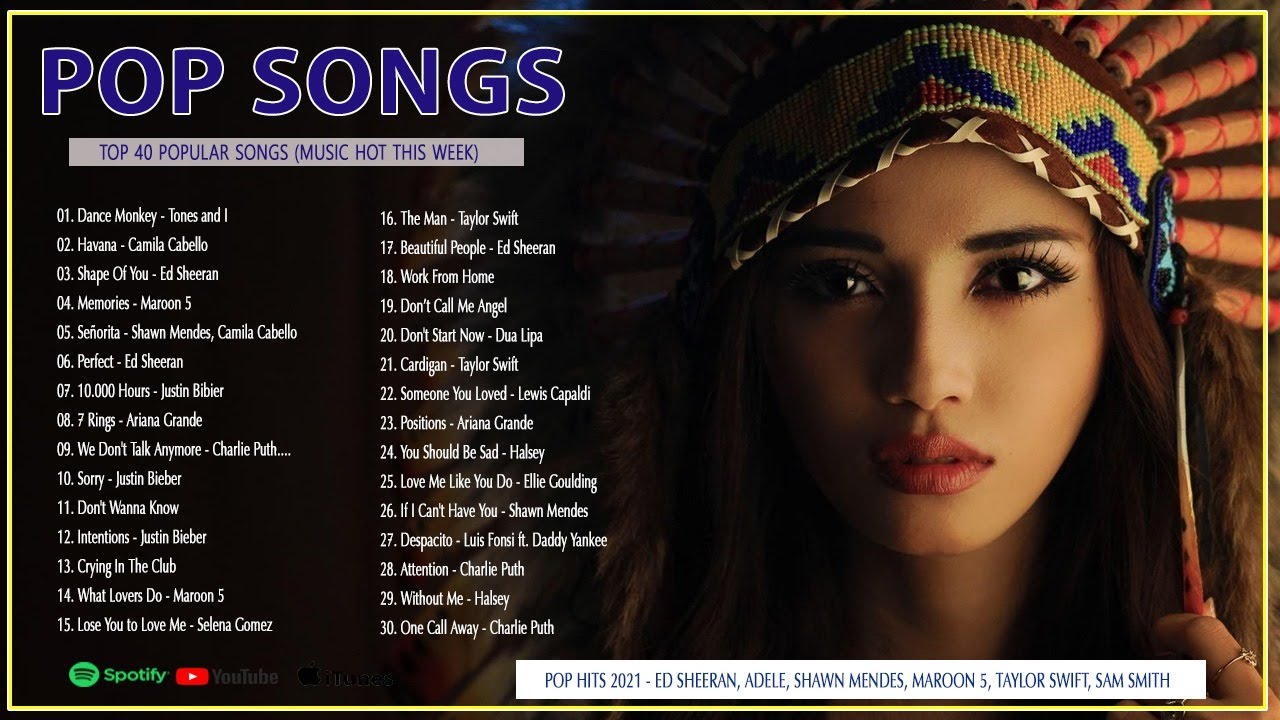 Pop Hits 2021 | Best English Music | Top Pop Songs 2021 | Top 40 Popular Songs(Music Hot This Week)