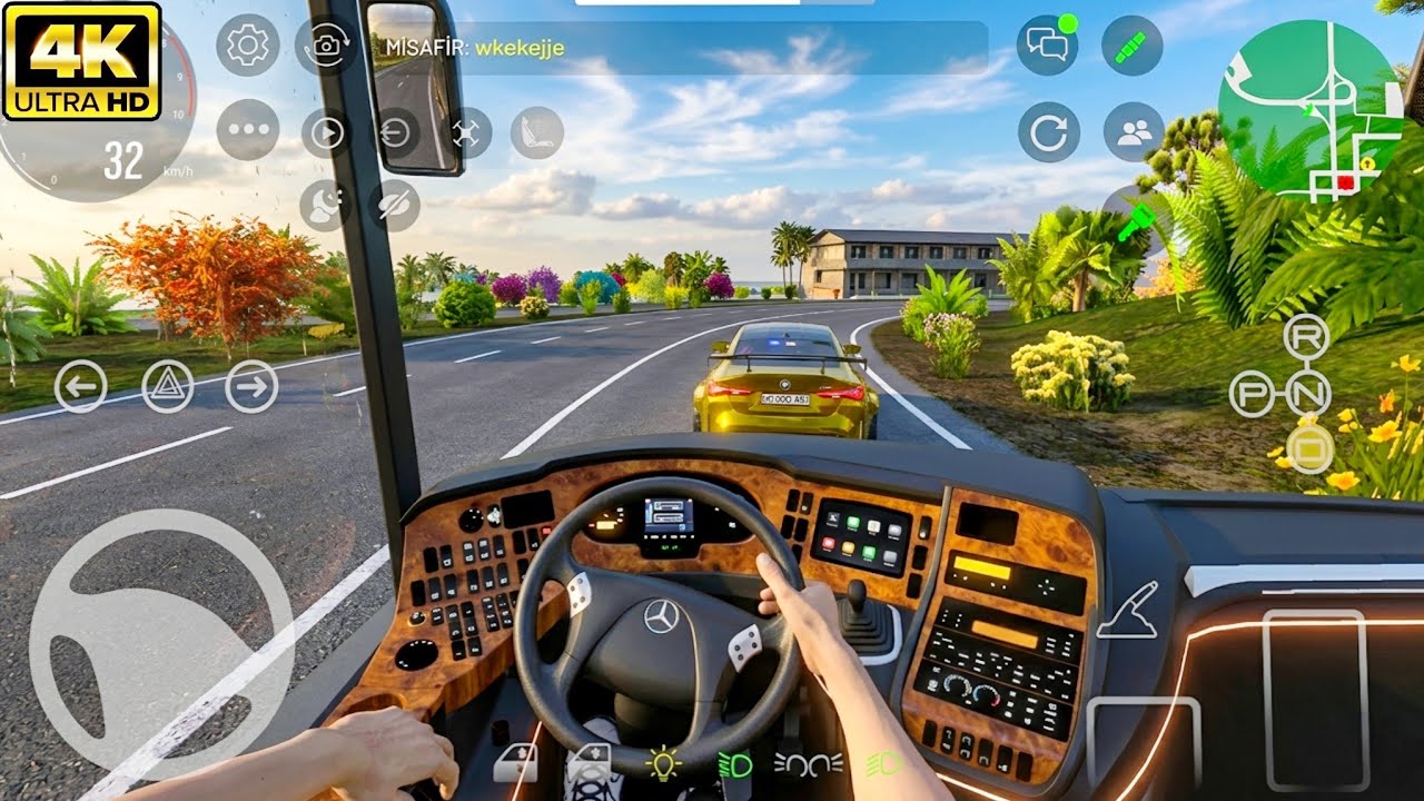 Custom Cars: Online Drive - Playing as Realistic Bus Driver | 4K ULTRA 