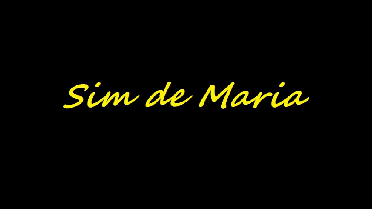SIM DE MARIA - Minist&eacute;rio da Paz