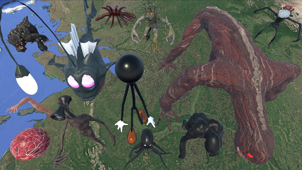Small To Big Trevor Henderson Monster Size Comparison 3D - Devils Rapture Vs Precursor