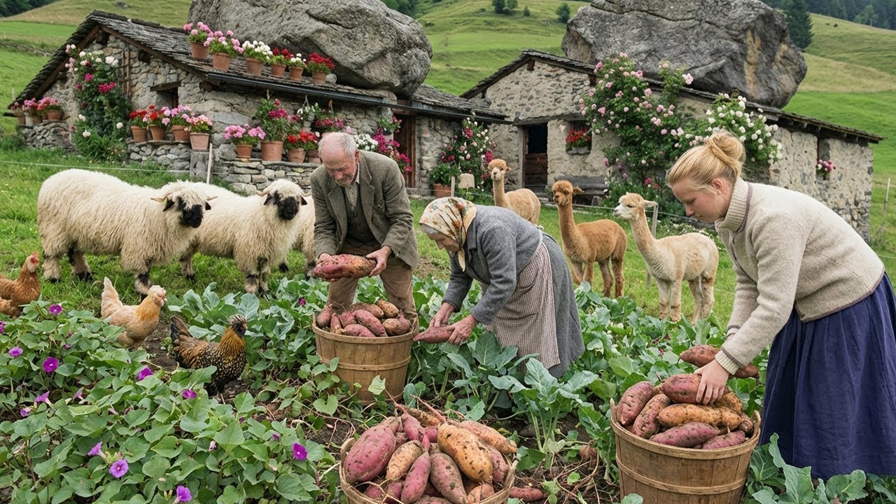 Life in the countryside garden - This is a great way to grow and harvest Tomato - Farm fresh
