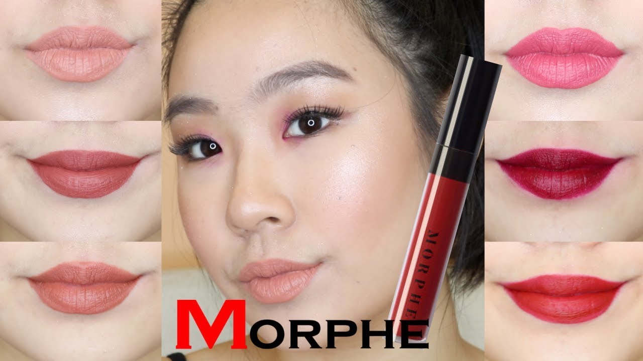 MORPHE LIQUID LIPSTICK SWATCHES 2018 ON ASIAN SKIN