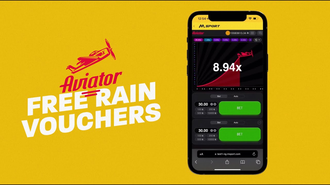 #msport  Free Rain Vouchers on Aviator, Bet and Win Now on MSport!