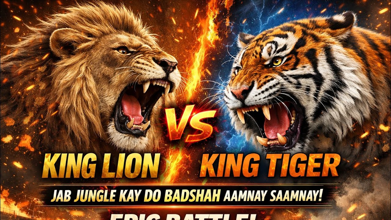 King Lion vs King Tiger | Jab Jungle Kay Do Badshah Aamnay Saamnay Aayein | Epic Battle