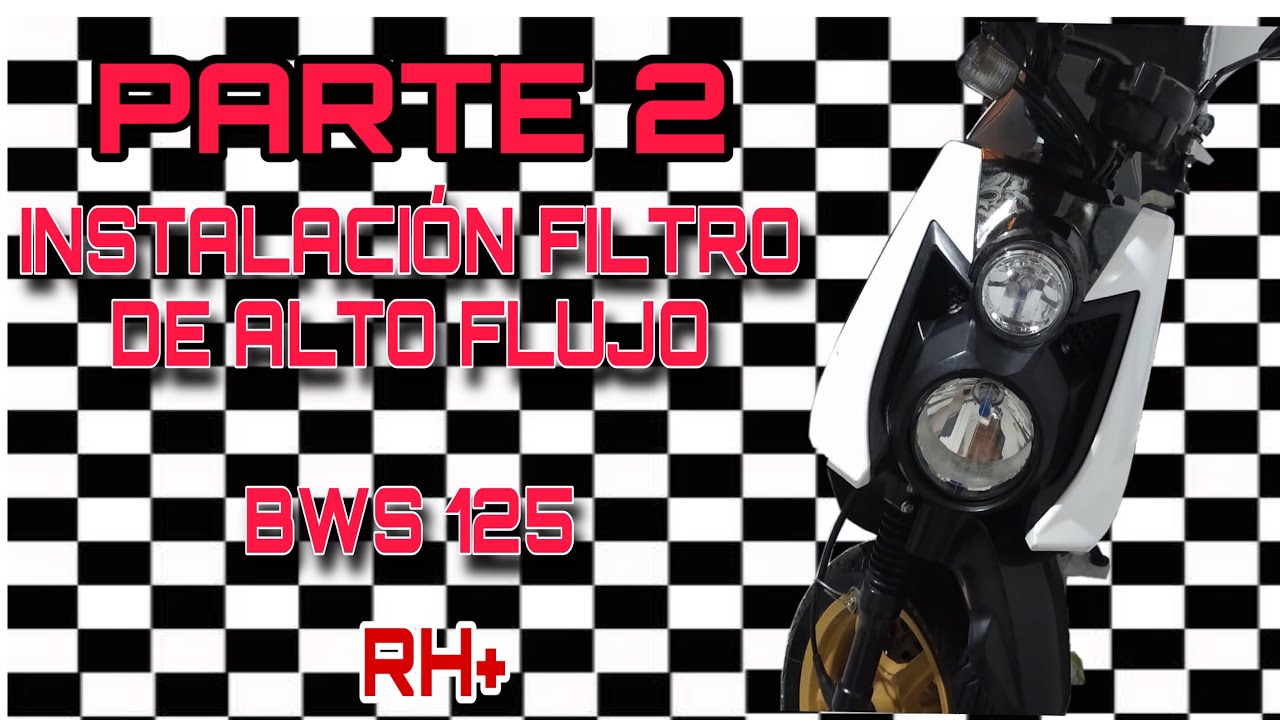 CÓMO INSTALAR UN FILTRO DE ALTO FLUJO y MINIFINTRO A LA MOTO BWS 125 - Parte 2 | MOTOS🔥🏎