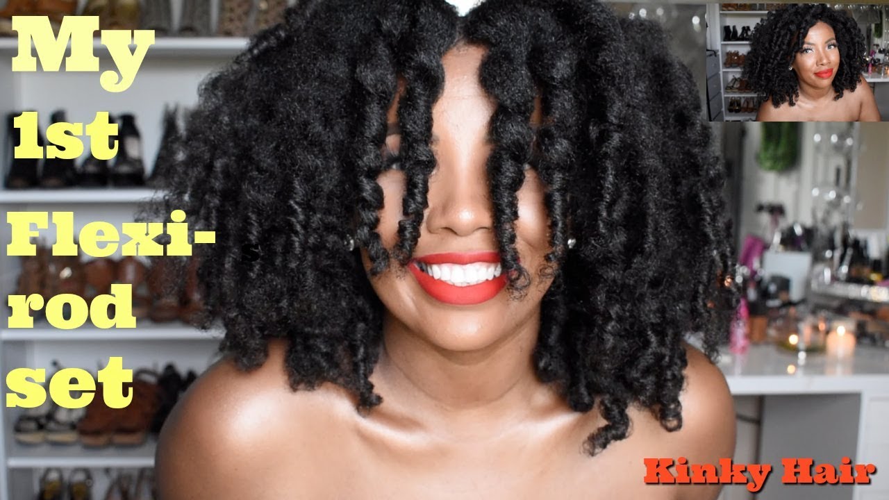 First Flexi-rod Set | Natural Hair | What Lies Beneath the Weave