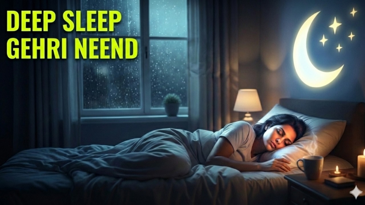 Stop Overthinking & Sleep Instantly: Heavy Rain Sounds (Black Screen) | Gehri Neend 🌧️