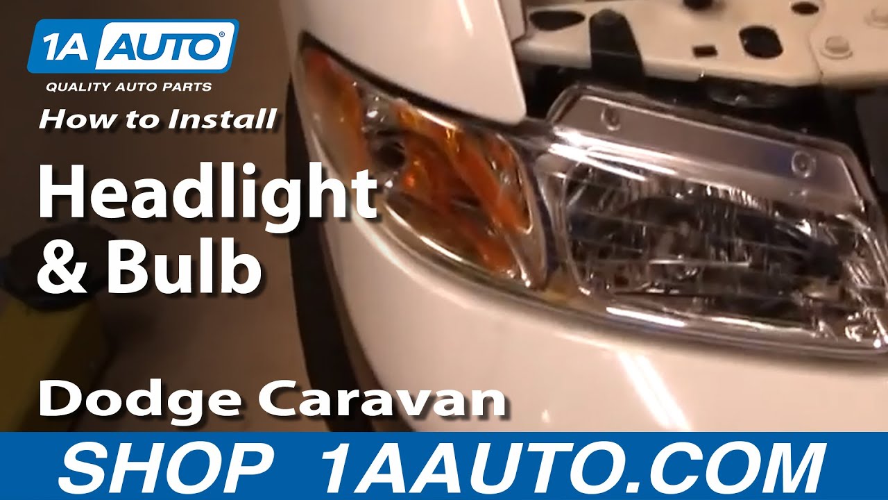 Как заменить фару Dodge Caravan 96-99