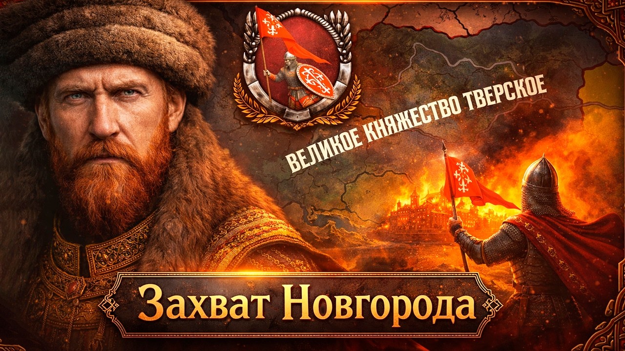 ПОХОД НА НОВГОРОД В HOI4: Dikk Society: Old Europe - Тверское Княжество