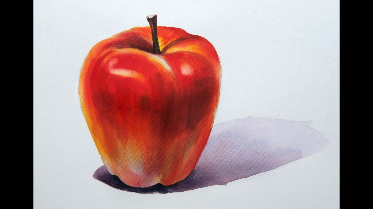 Foundation Course in Watercolor Painting 3 - Apple  基礎水彩示範 - 蘋果