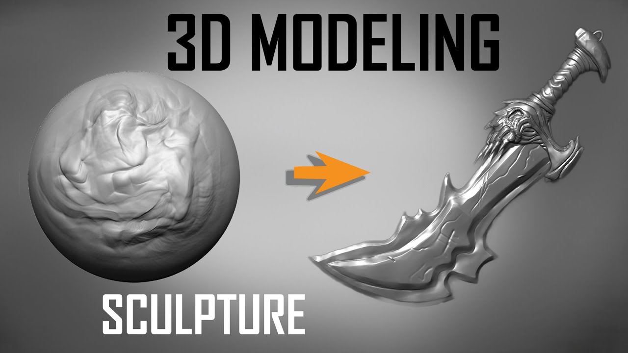 Zbrush weapon sculpting (BLADE OF CHAOS)