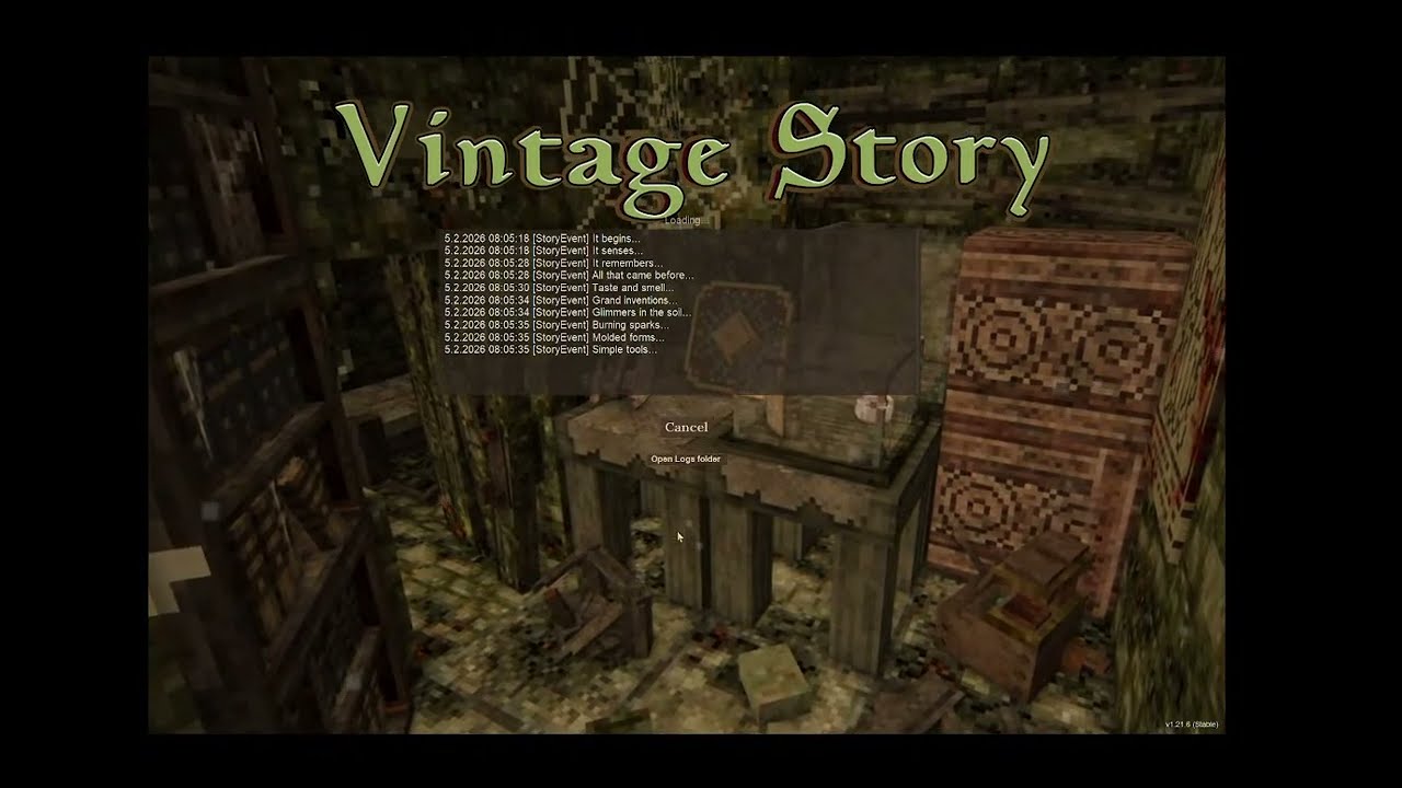 LIVE Vintage Story - New Game Part 3 - 30 Day, more water...