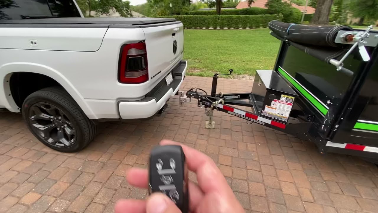 2021 Ram 1500 Air Suspension Trailer Unload EASY! 💪