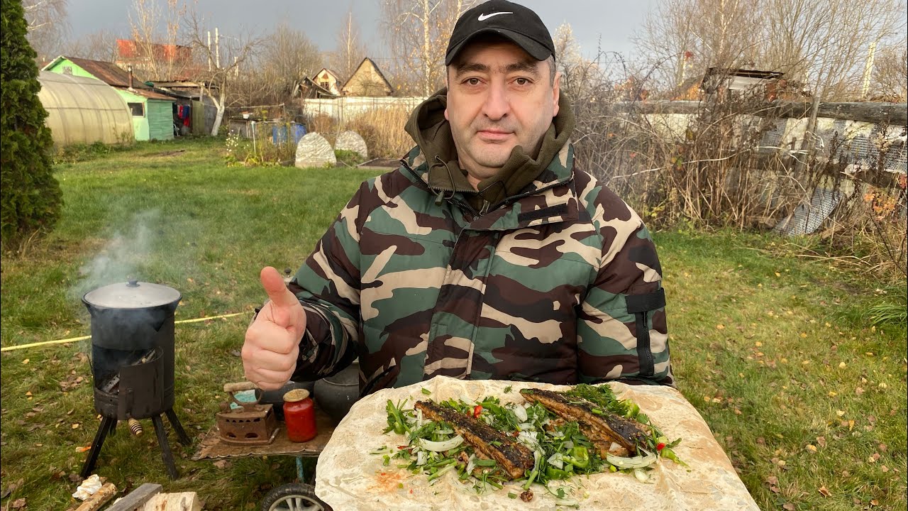 Шашлык из Рыбы I Рыба СКУМБРИЯ на углях ( оригинальный рецепт)