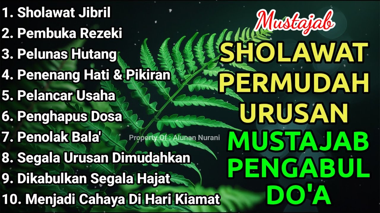 SHOLAWAT JIBRIL PEMBUKA PINTU REZEKI - SHOLAWAT PENYEJUK HATI TERBARU 2026