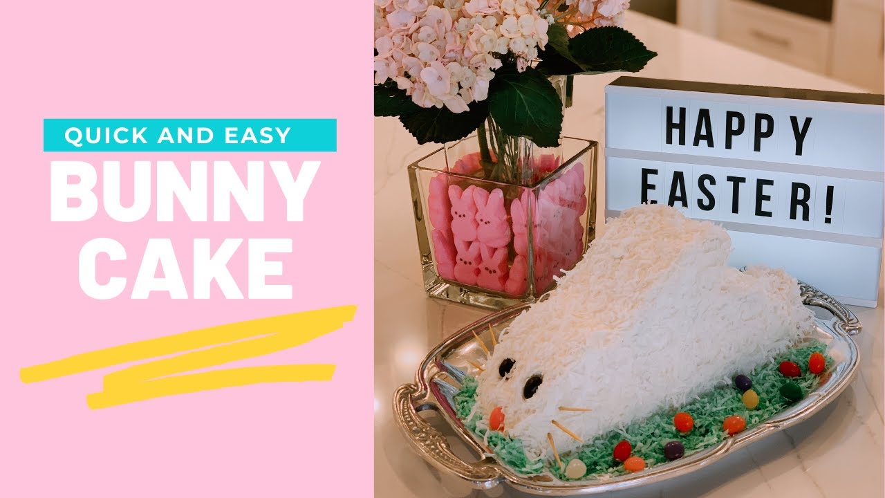 EASY EASTER BUNNY CAKE!