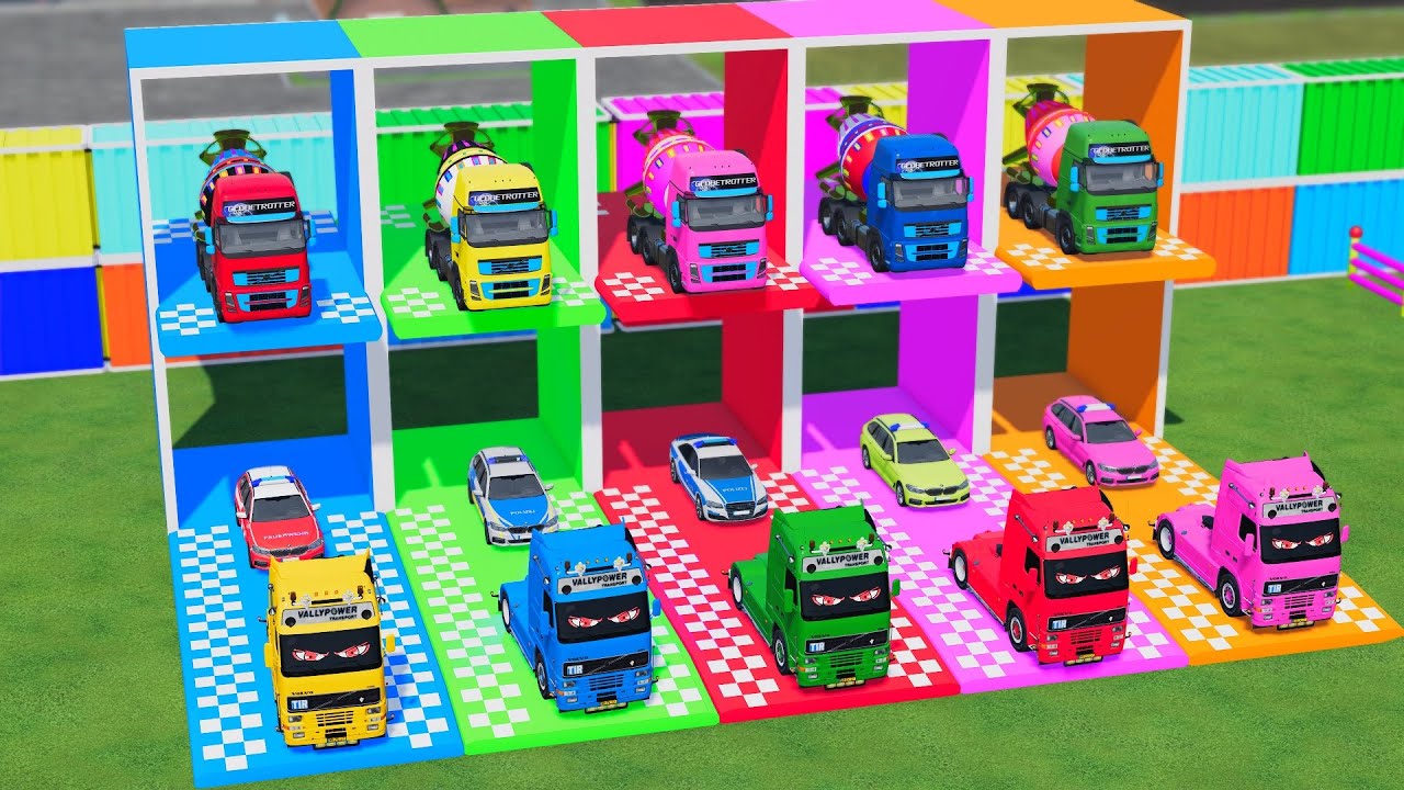 TRANSPORTING SEMI TRUCKS WITH LOW LOADER TRAILERS!   Farming Simulator 22