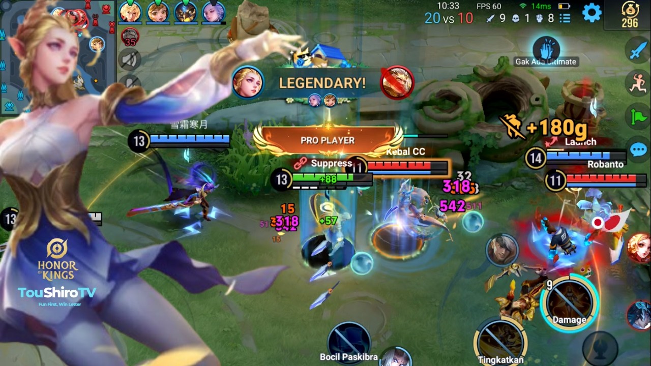Erin Legendary! Sekali War Auto Rata | Honor of Kings