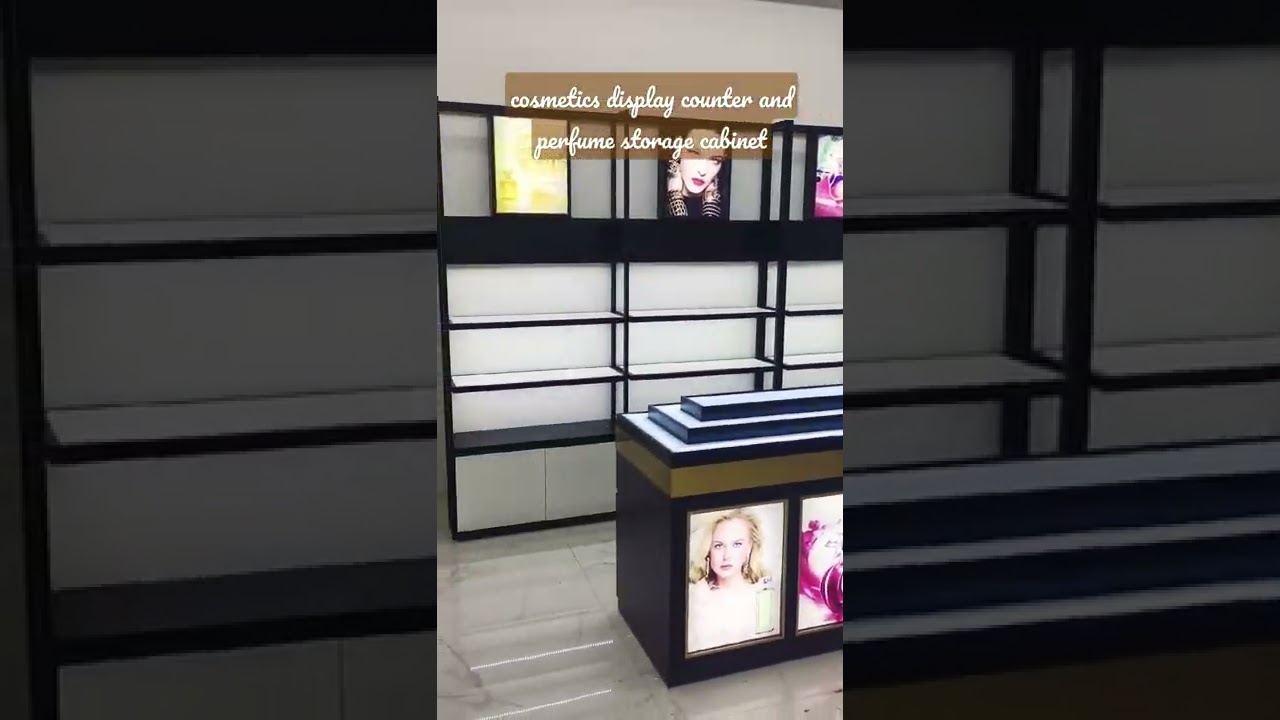 Makeup Counter and Metal display Cabinet for Cosmetics Shop display fixture#displaycabinet #showcase
