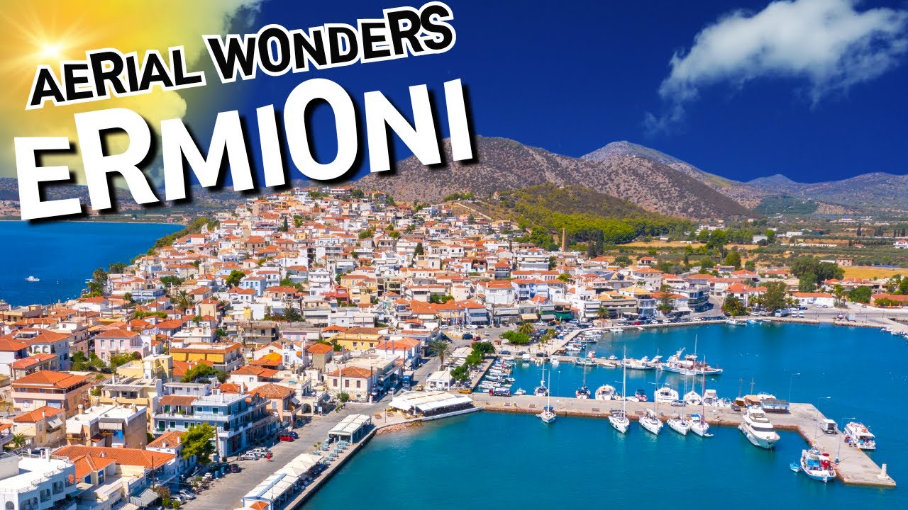 Breathtaking Drone Flight over Ermioni, Greece [4K]