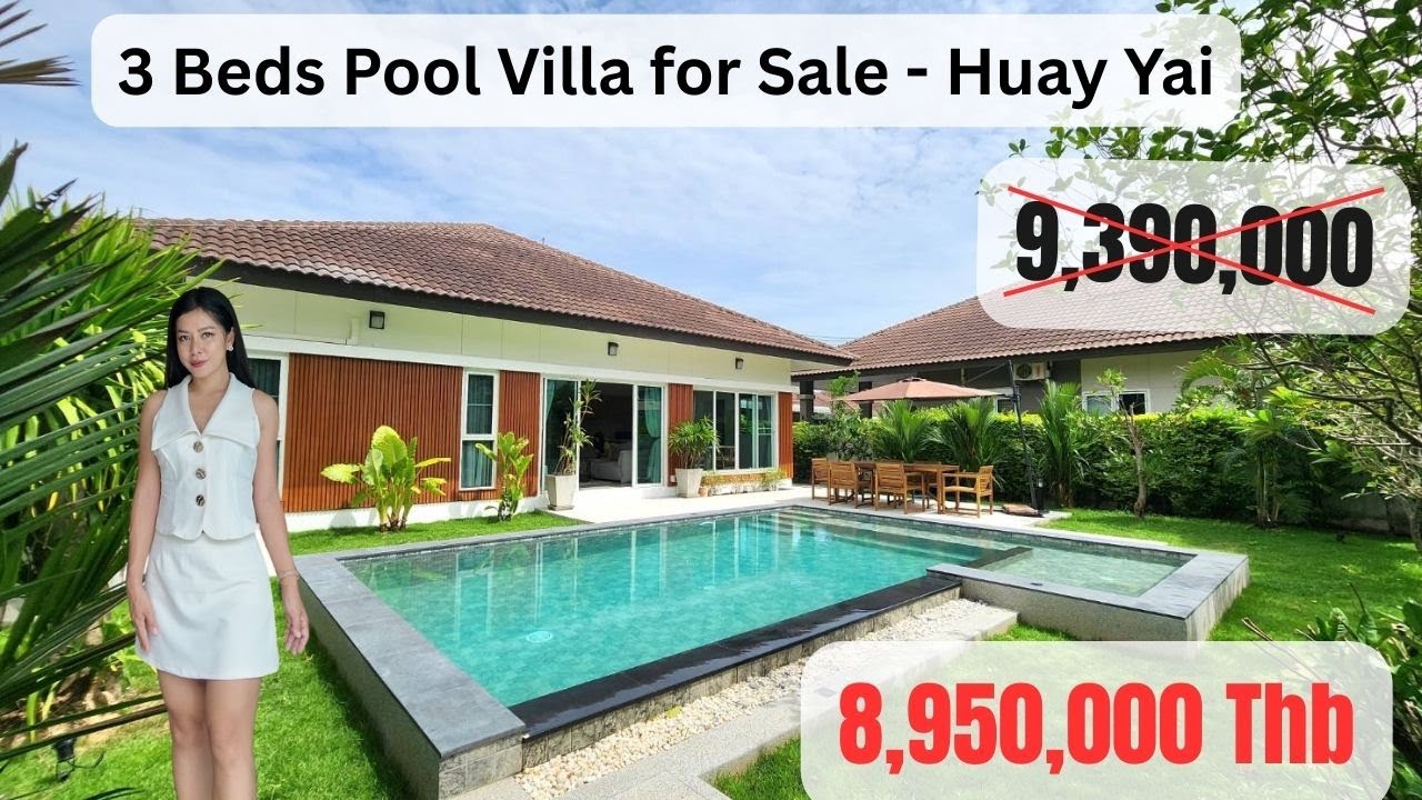 ❌Sold❌ 3 bedrooms family pool-villa Baan Panalee village in Huay Yai, Pattaya
