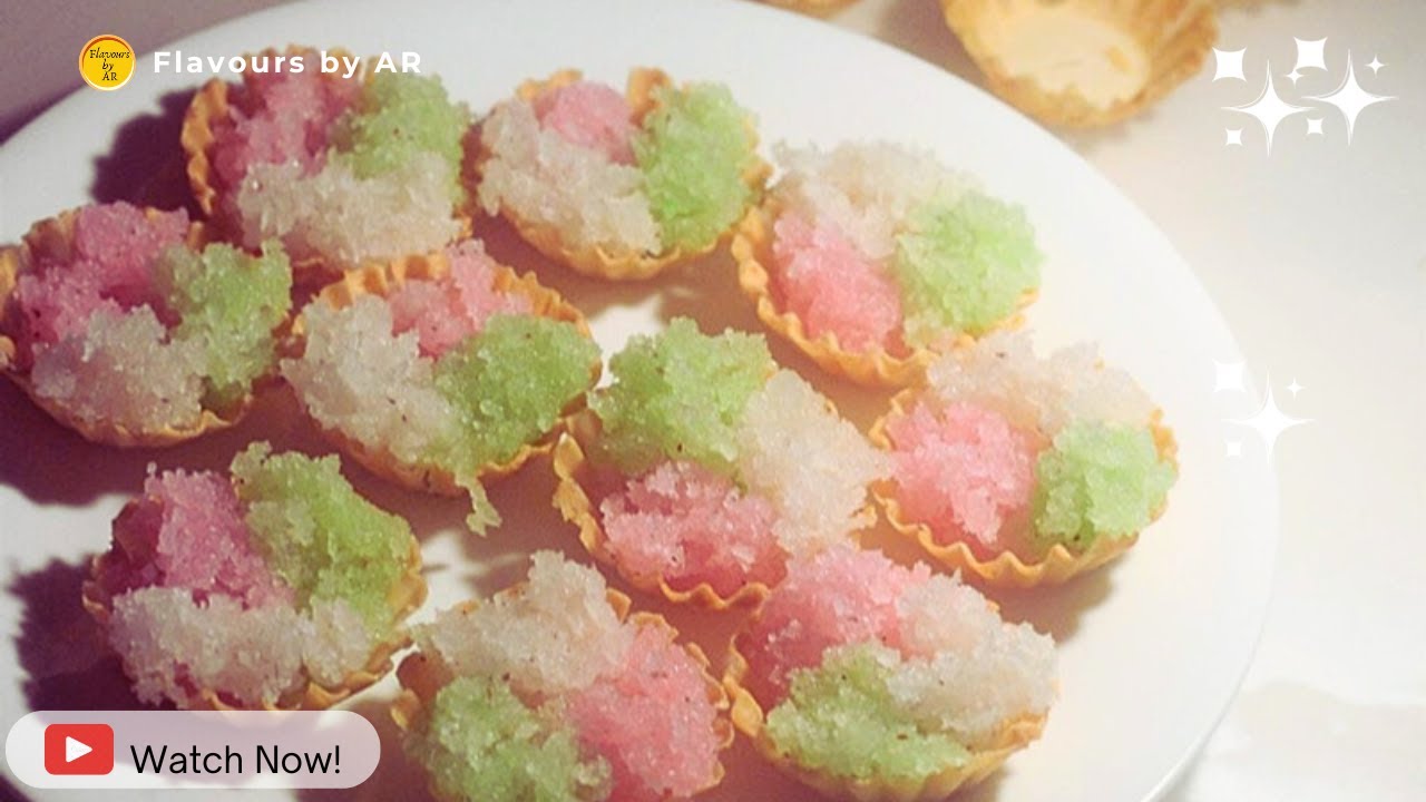 Christmas Tartlets 🎄| Christmas Baskets with Coconut Filling | Tartlets