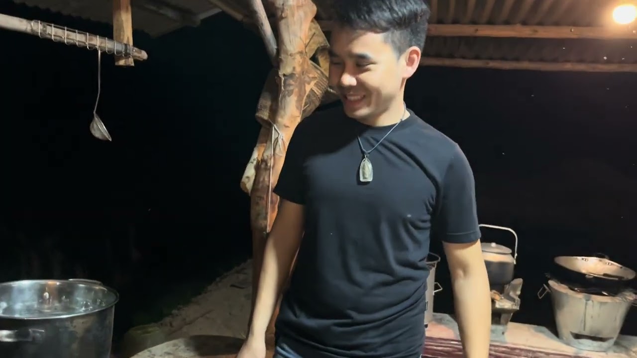 ชวนบ่าวรันนี่เอาปลามาต้มใส่ดอกผักติ้ว