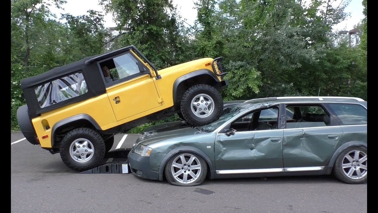 I Crushed an Audi and a Kia with My Land Rover Defender