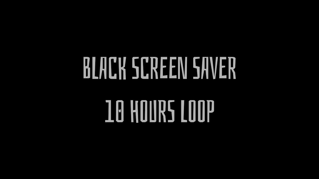 black screen