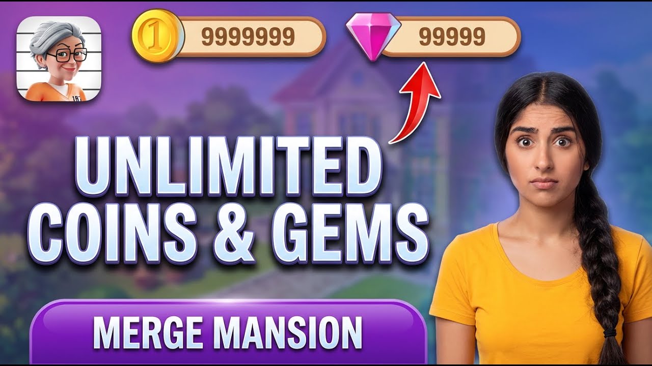 Merge Mansions Hack/Mod APK 2026 ✅ How To Get Unlimited Gems and Coins on Android and iOS