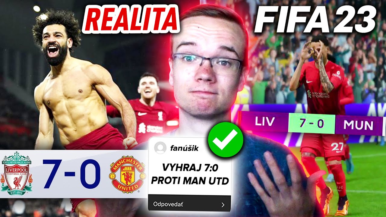 Napodobňujem LIVERPOOL 7:0 MAN UTD vo FIFE! 👀