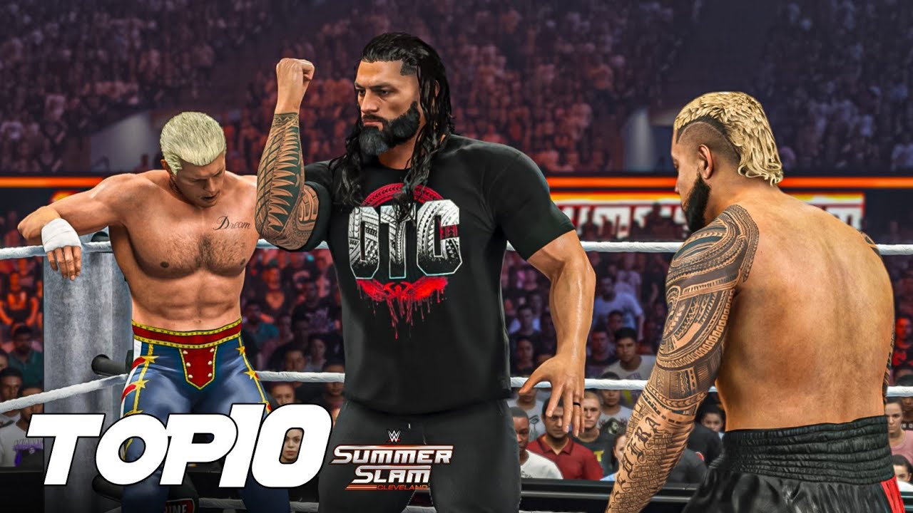 WWE 2K24: Summerslam 2024. 10 лучших моментов!
