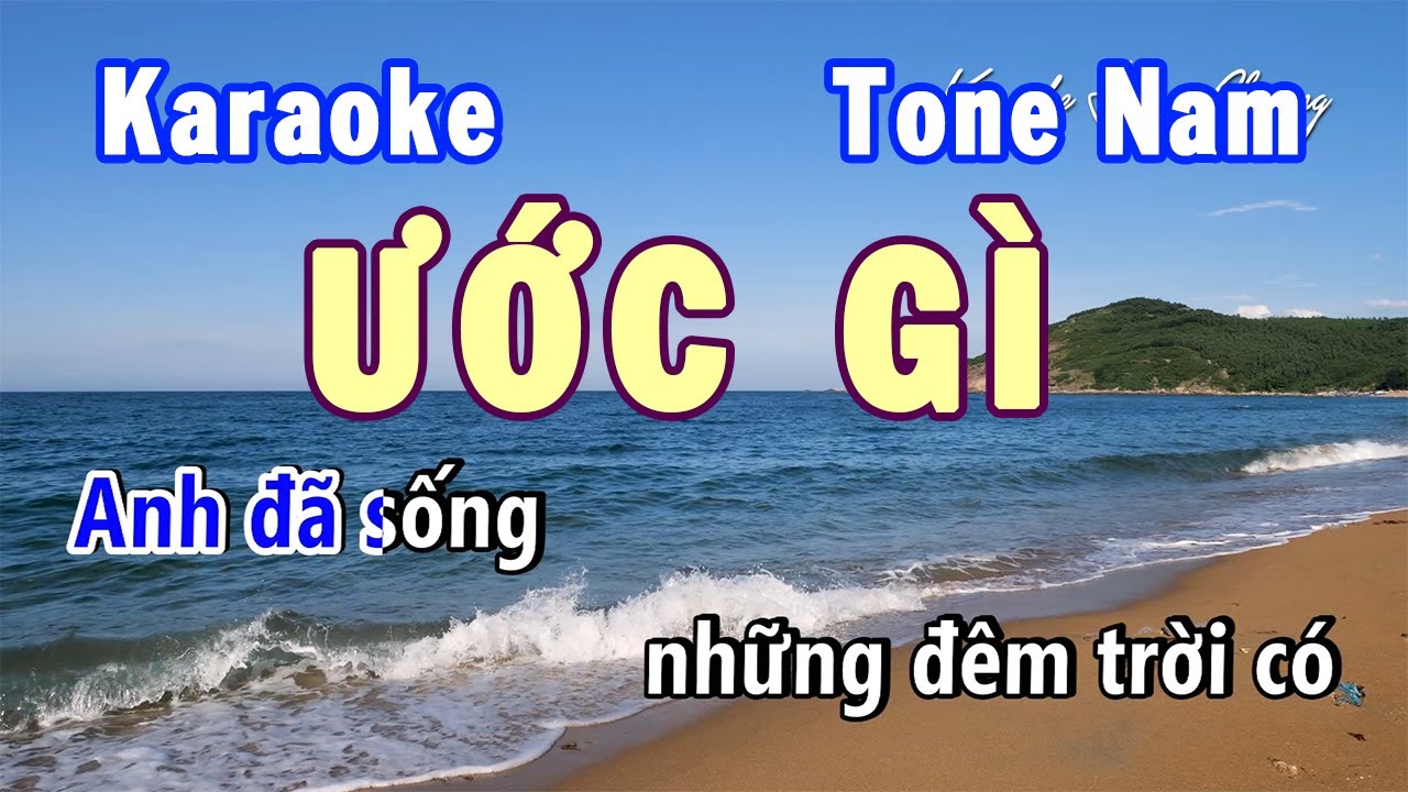 Ước Gì Karaoke Tone Nam Đô Trưởng | Karaoke Hiền Phương