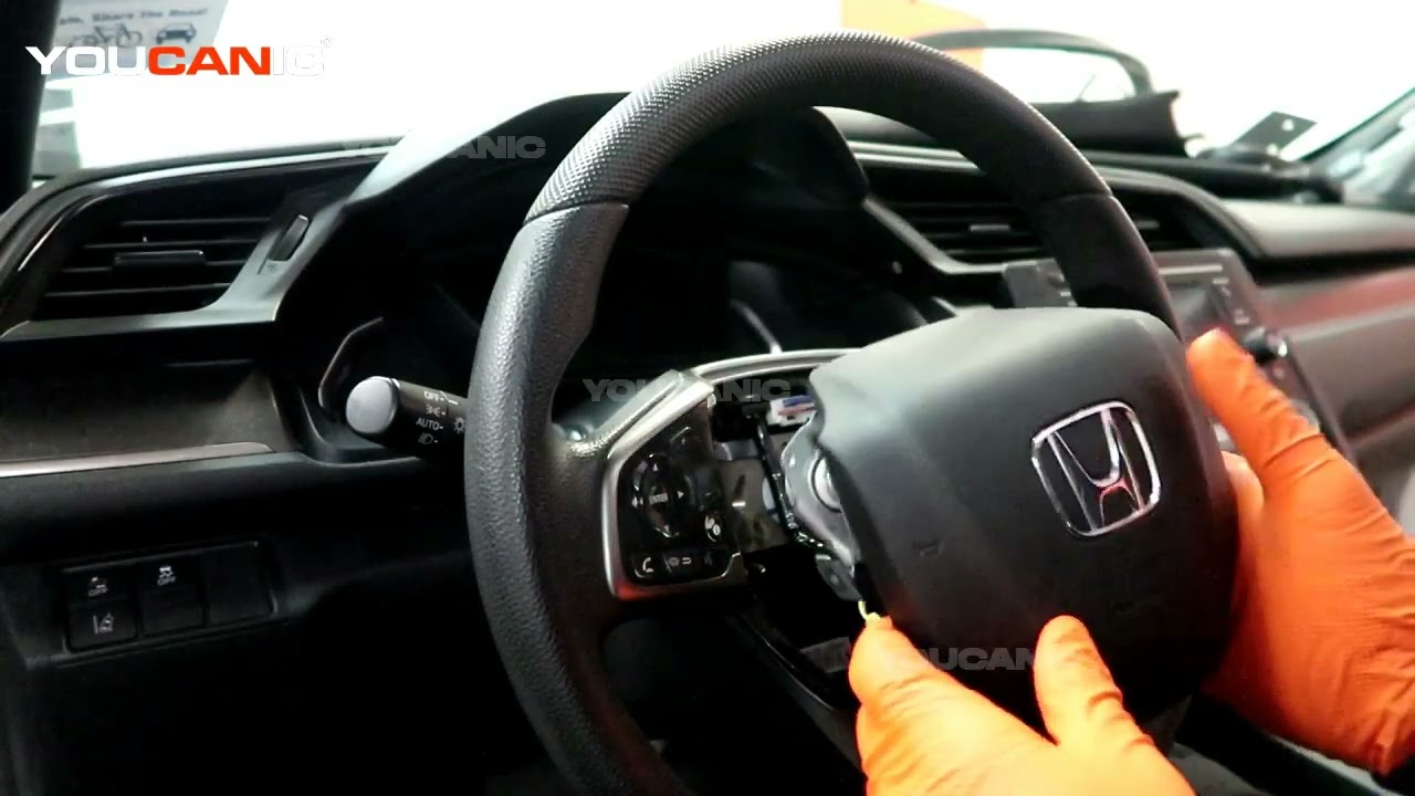 Honda Civic 2016-2021 — замена подушки безопасности рулевого колеса