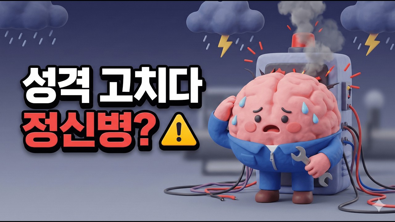 억지로 성격 고치면 결국 정신병 옵니다 ⚠️(불안과 우울의 본질)
