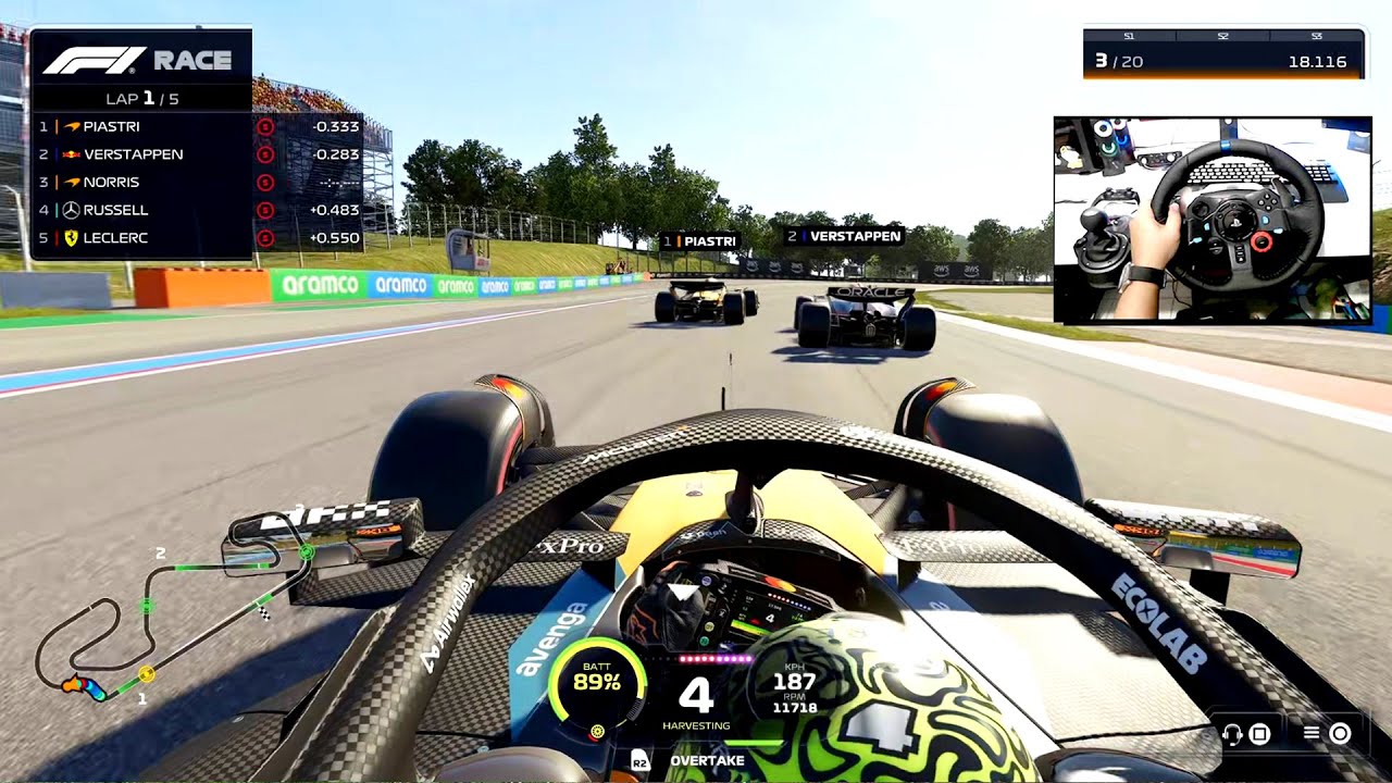 INSANE Lando Norris's McLaren MCL39 Spanish GP Test 2026 F1 26 Steering Wheel