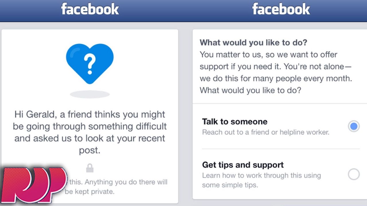 Facebook Now Has A Suicide Prevention Tool