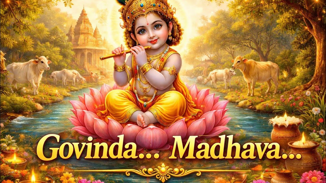 Govinda Madhava song calm and energetic krishna #song #ai #viral 