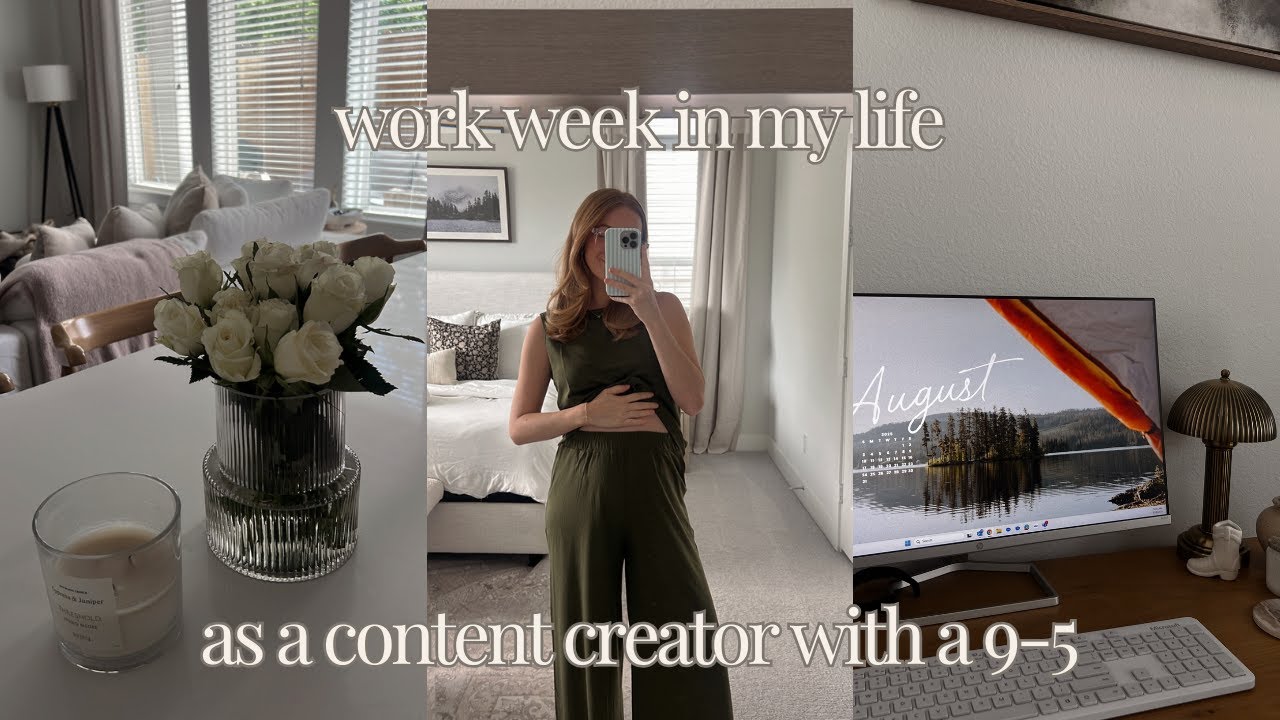 vlog: workweek in my life, bts of brand deals, nursery updates
