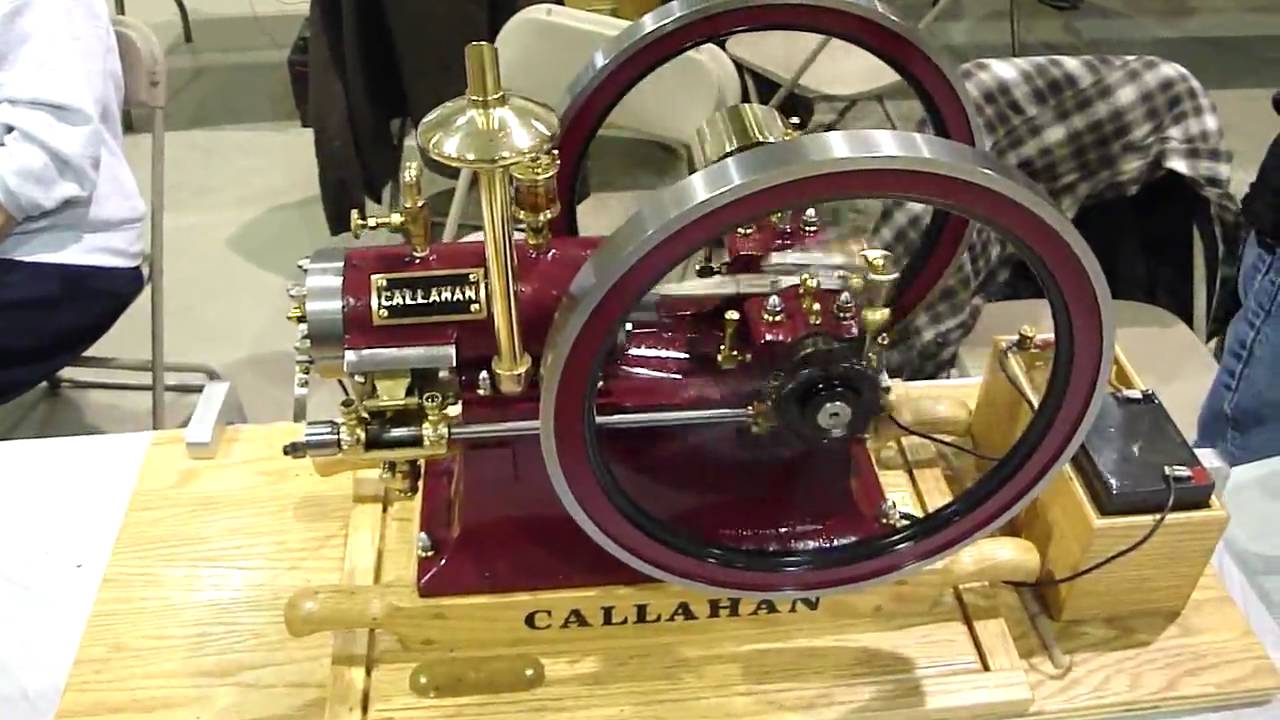 Callahan cam stopper running scale model gas engine