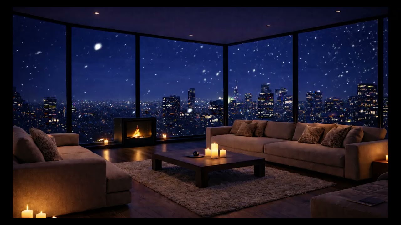 Can’t Sleep? Try This Cozy City Fireplace ❄️🔥