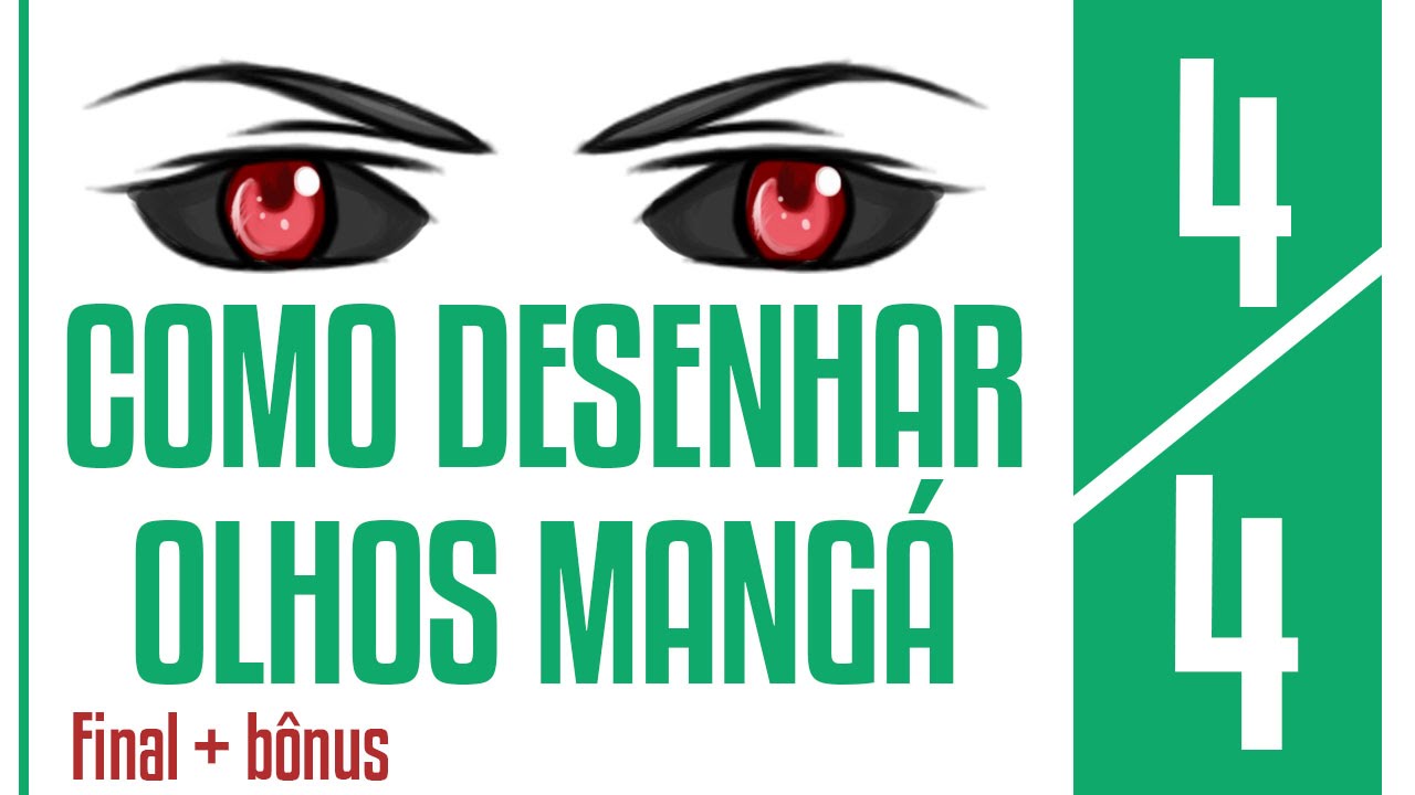 COMO DESENHAR OLHOS MANGÁ 4/4