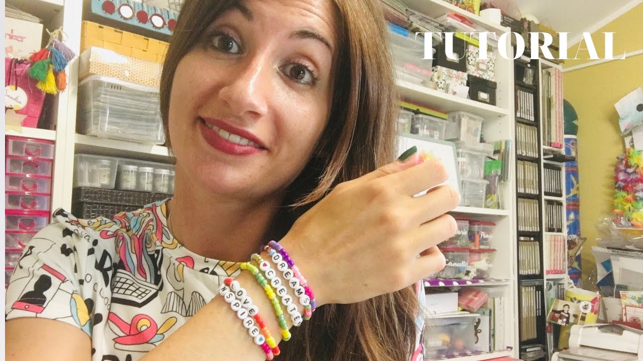 Bracciali fai da te Semplici con perline e letterine - Tendenze Estate 2021- TUTORIAL