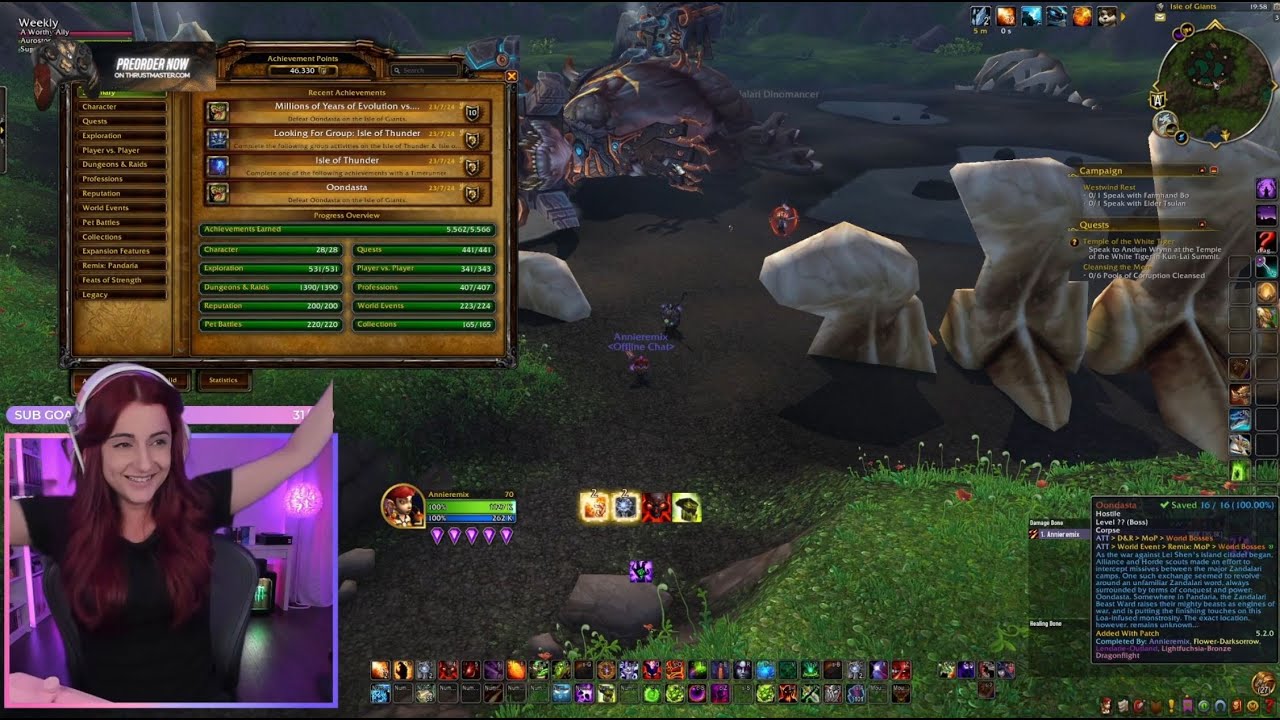 Энни снова это делает! &mdash; 100% выполнение достижений WoW