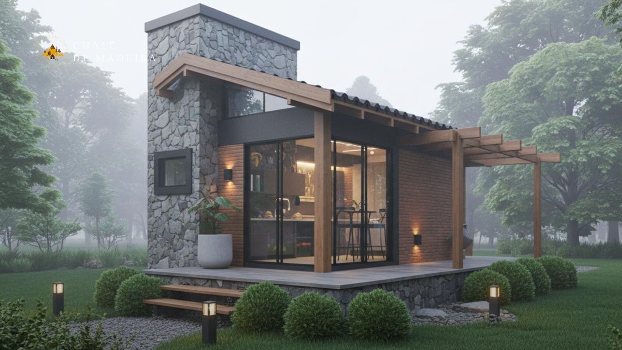Projeto Chalé Romã - Planta Pronta | 23 m²