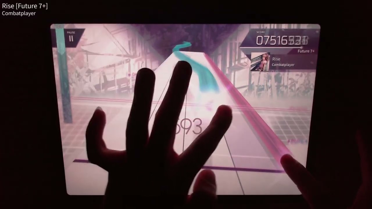 【Arcaea】Rise [Future] PURE MEMORY 理論値 手元動画【Eri. / Saicrom】